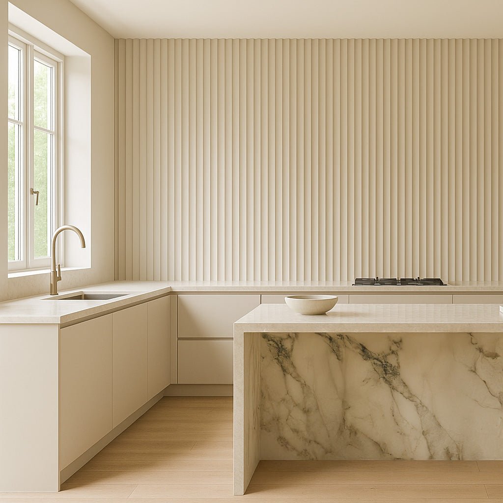 106" Valley Paint-Ready Fluted Wall Panels (4 Panels)