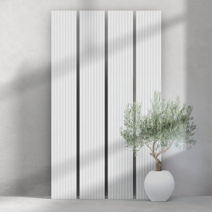 Ridge Paint-Ready Fluted Wall Panels (4 Panels)