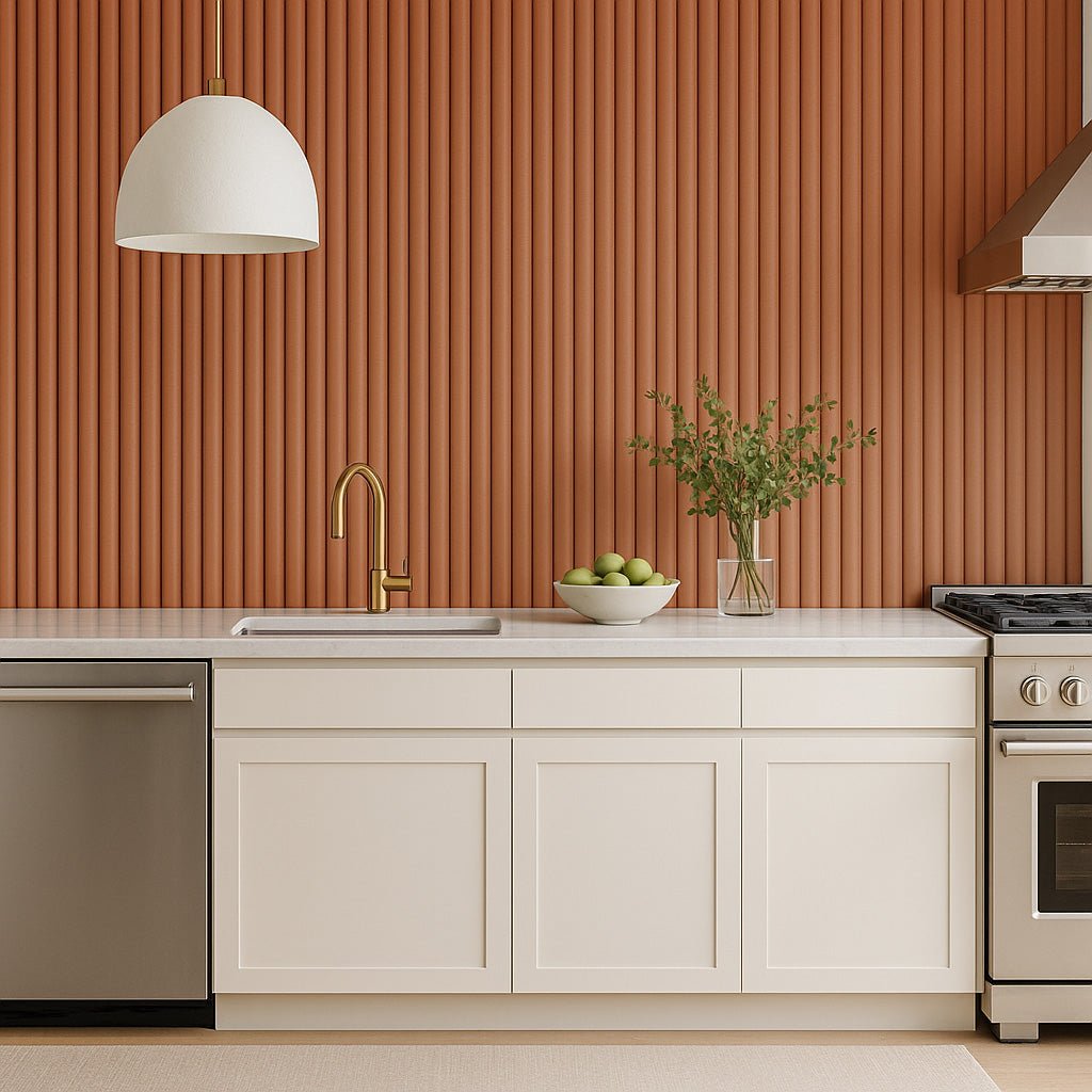 Ridge Paint-Ready Fluted Wall Panels (4 Panels)