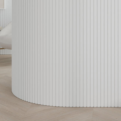 Slat Paint-Ready Fluted Wall Panels (4 Panels)