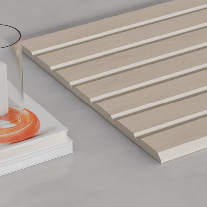 ULTRALIGHT Flexible Lightweight Maple Acoustic Wood Slat Wall Panels with Beige Felt Backing