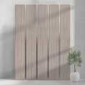 ULTRALIGHT Flexible Lightweight Walnut Acoustic Wood Slat Wall Panels with Grey Felt Backing