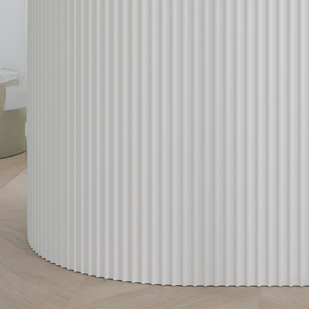 106" Valley Paint-Ready Fluted Wall Panels (4 Panels)