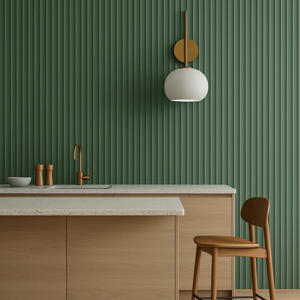 106" Valley Paint-Ready Fluted Wall Panels (4 Panels)