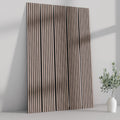 ULTRALIGHT Flexible Lightweight Walnut Acoustic Wood Slat Wall Panels with Black Felt Backing