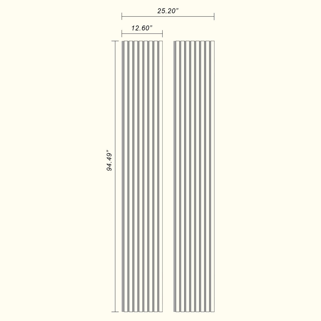 American Red Oak 100% Solid Acoustic Wood Slat Wall Panels with Black Felt Backing