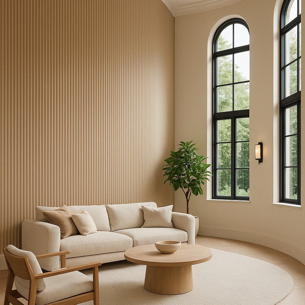 Ridge Paint-Ready Fluted Wall Panels (4 Panels)