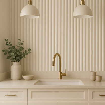 Ridge Paint-Ready Fluted Wall Panels (4 Panels)