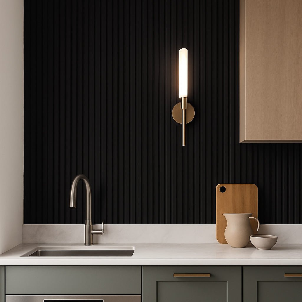 Slat Paint-Ready Fluted Wall Panels (4 Panels)