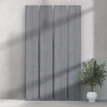 ULTRALIGHT Flexible Lightweight Full Grey Oak Accent Wall Panels with Black Felt Backing