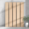 ULTRALIGHT Flexible Lightweight Full White Oak Accent Wall Panels with Black Felt Backing