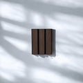 ULTRALIGHT Wood Slat Acoustic Panel Sample in Dark Smoke Oak, Black Felt