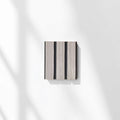 ULTRALIGHT Wood Slat Acoustic Panel Sample in Grey Oak, Black Felt