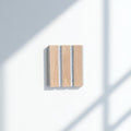 ULTRALIGHT Wood Slat Acoustic Panel Sample in White Oak, Grey Felt
