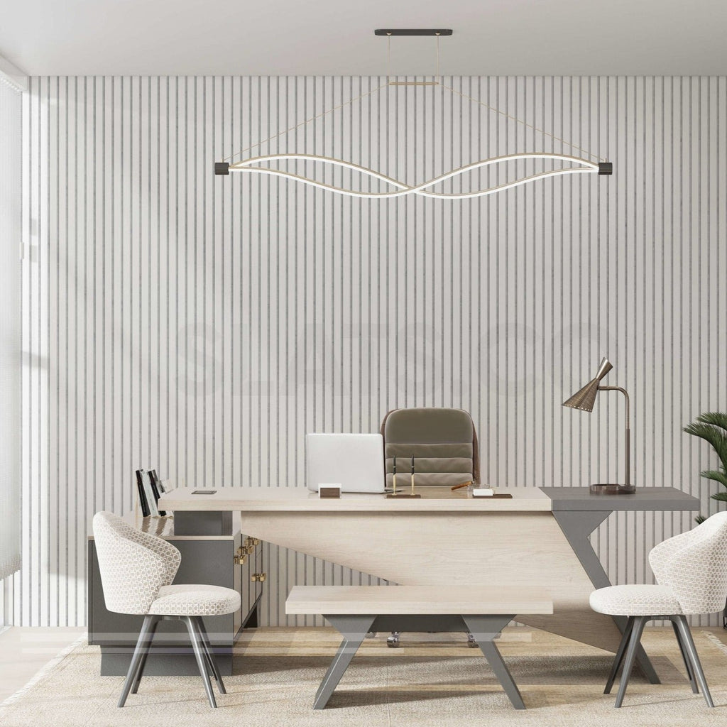 Diamond White Wall Slat Acoustic Panel with Grey Felt Backing
