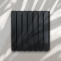 Wood Slat Acoustic Panel Sample in Black Oak, Black Felt